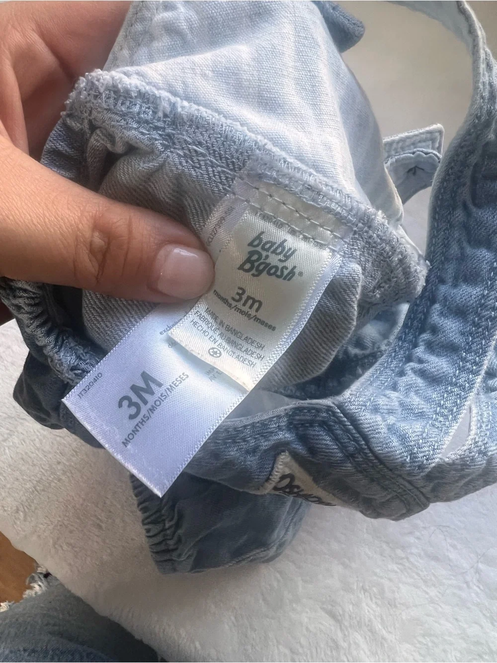 OshKosh B'gosh Light Blue Denim Baby Overalls